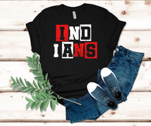 Load image into Gallery viewer, Indians Grunge Choose your Style on Black