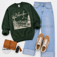 Load image into Gallery viewer, Nebraska Silhouette Crewneck