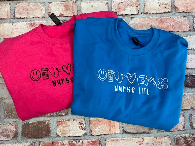 Nurse Life Embroidered SS
