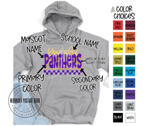 Load image into Gallery viewer, Custom School Spirit Grunge Crewneck Sweatshirt
