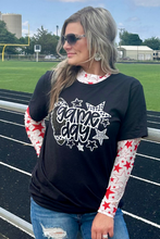 Load image into Gallery viewer, Go Team Go Red Mesh Red Stars
