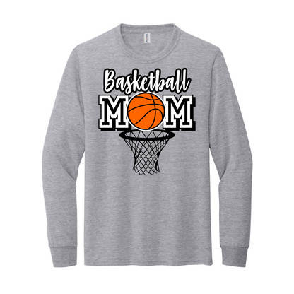 Baskeball Mom LS Tee