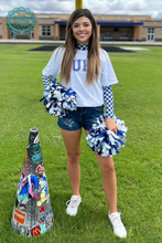 Load image into Gallery viewer, Pep Rally Mesh Top Blue
